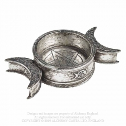 Alchemy Triple Moon Trinket Dish / Candle Holder - Szkatułka i Świecznik